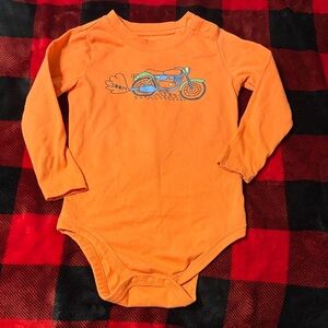 Garanimals Orange Zoom Motorcycle Bodysuit